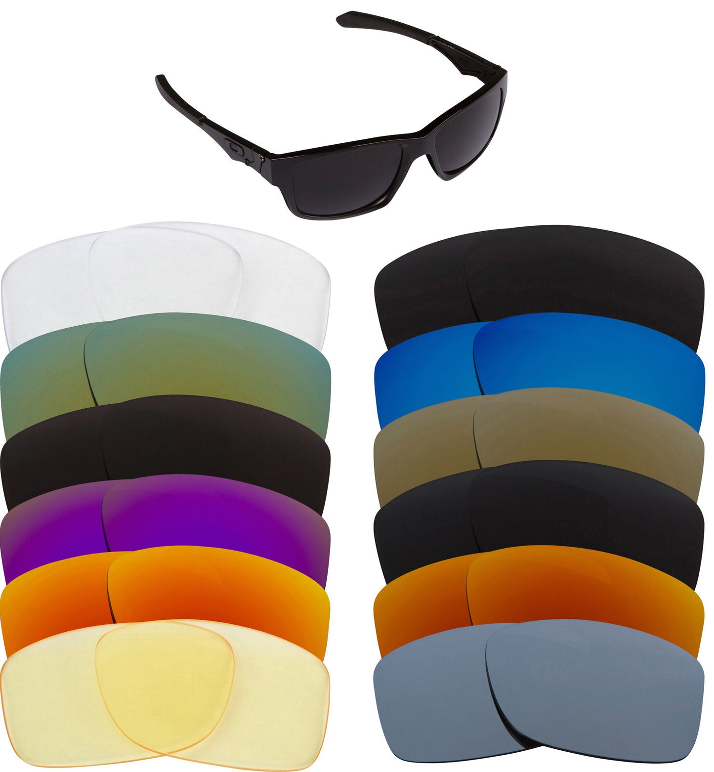 LenSwitch Replacement Lenses for Oakley Jupiter Carbon Sunglasses Multi-Color