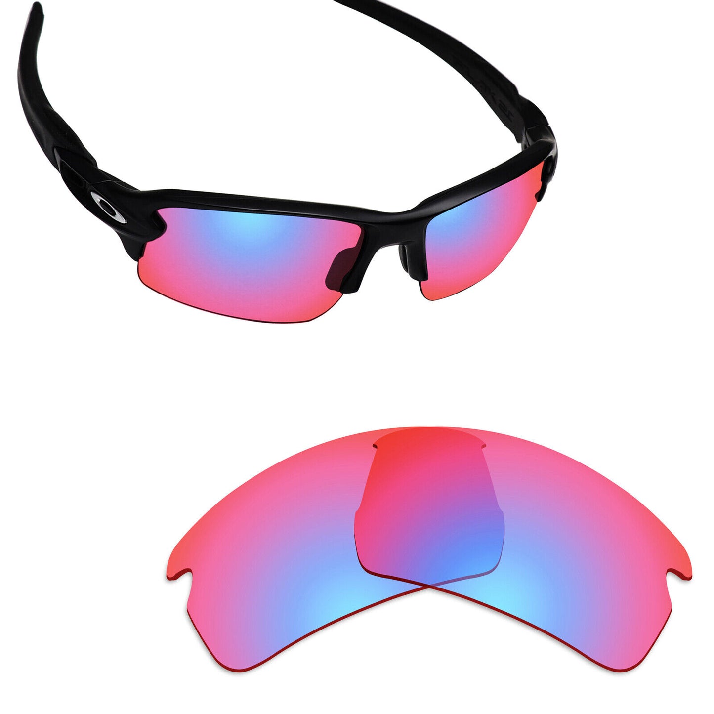 Hawkry Polarized Replacement Lens for-Oakley Flak 2.0 Asian Fit (AF)OO9271-opt