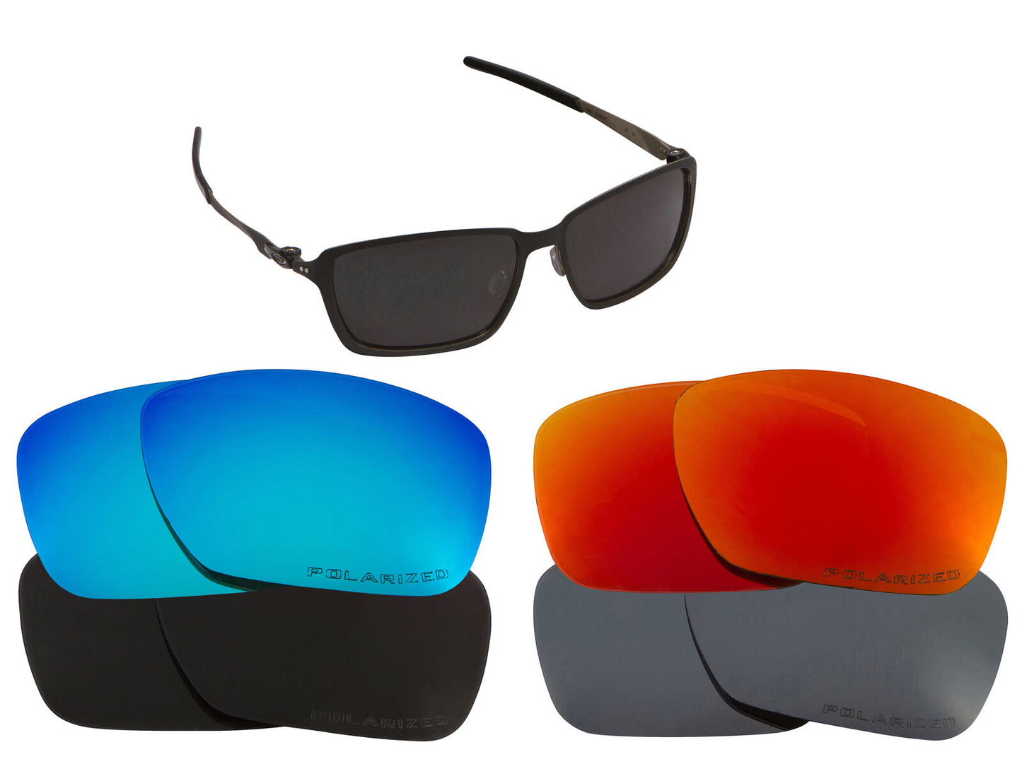 LenSwitch Replacement Lenses for Oakley Tincan Sunglasses Multi-Color