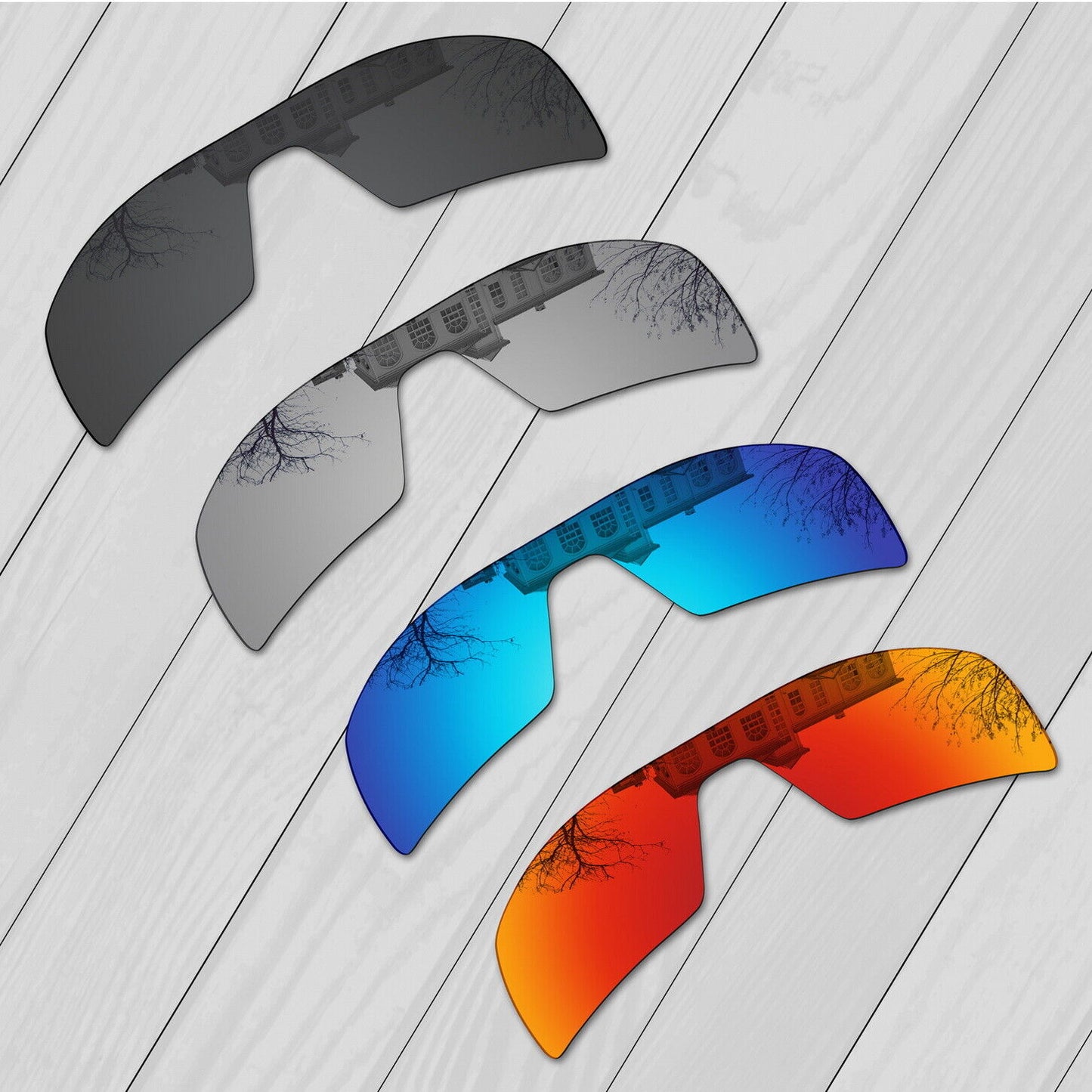 POLARIZED Replacement Lenses For-Oakley Oil Rig Sunglasses Anti-Scratch