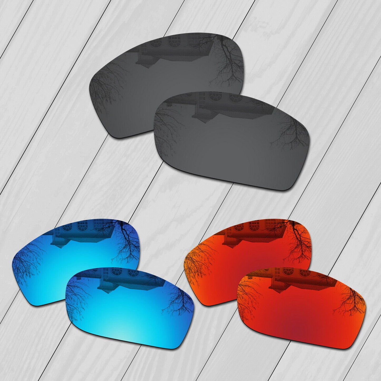 POLARIZED Replacement Lot Lenses For-Oakley Jawbone Anti-Scratch