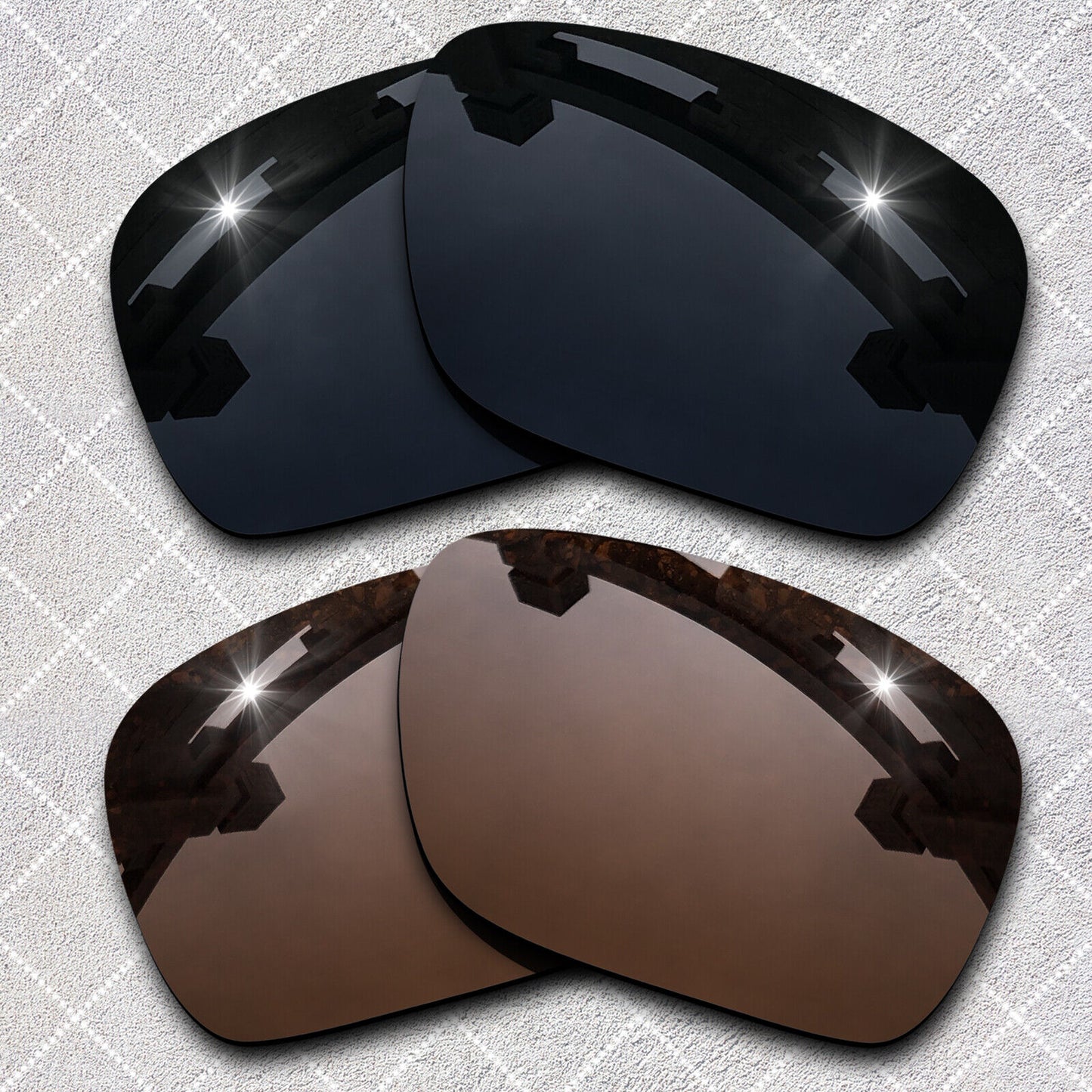 HeyRay Replacement Lenses for Crankcase OO9165 Sunglasses Polarized - Opt