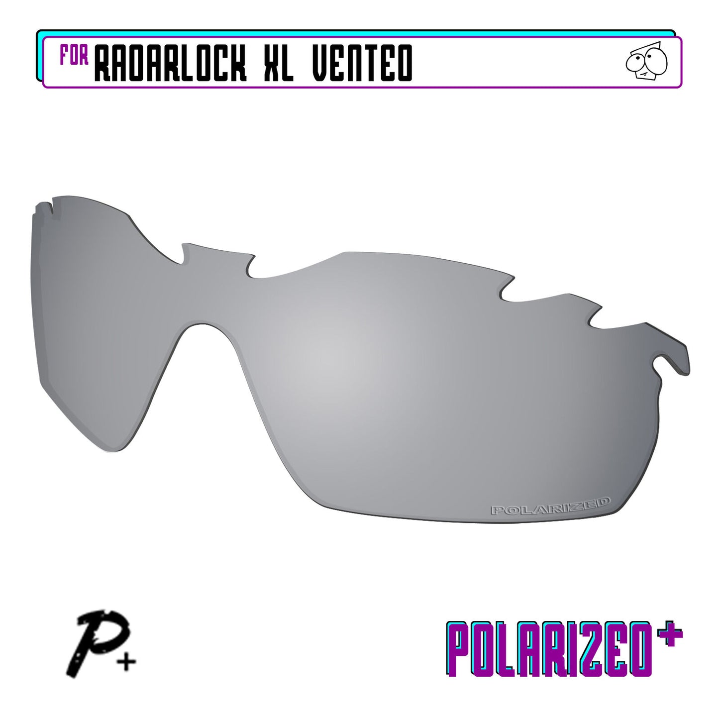 POLARIZED+ Replacement Lens For-Oakley RadarLock XL Vented Sunglass Anti-Scratch