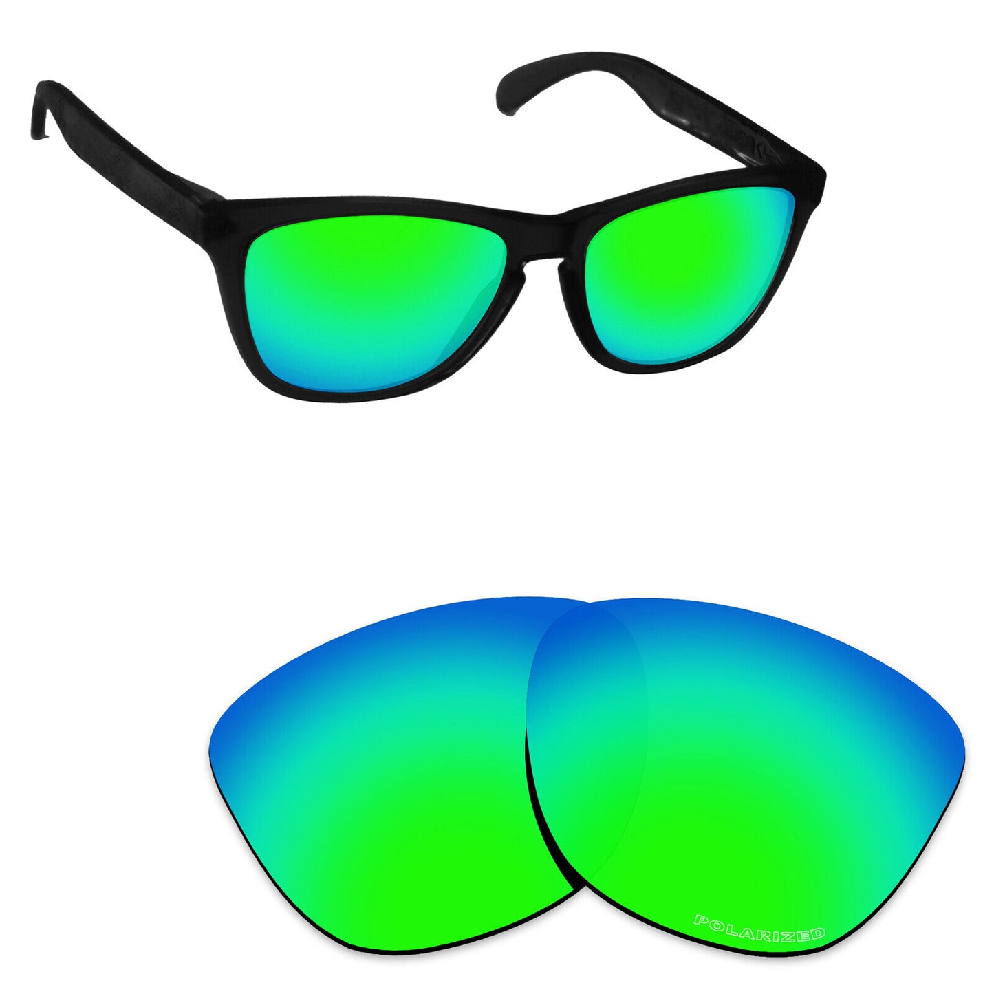Hawkry Polarized Replacement Lenses for-Oakley Frogskins LX OO2043 - Options