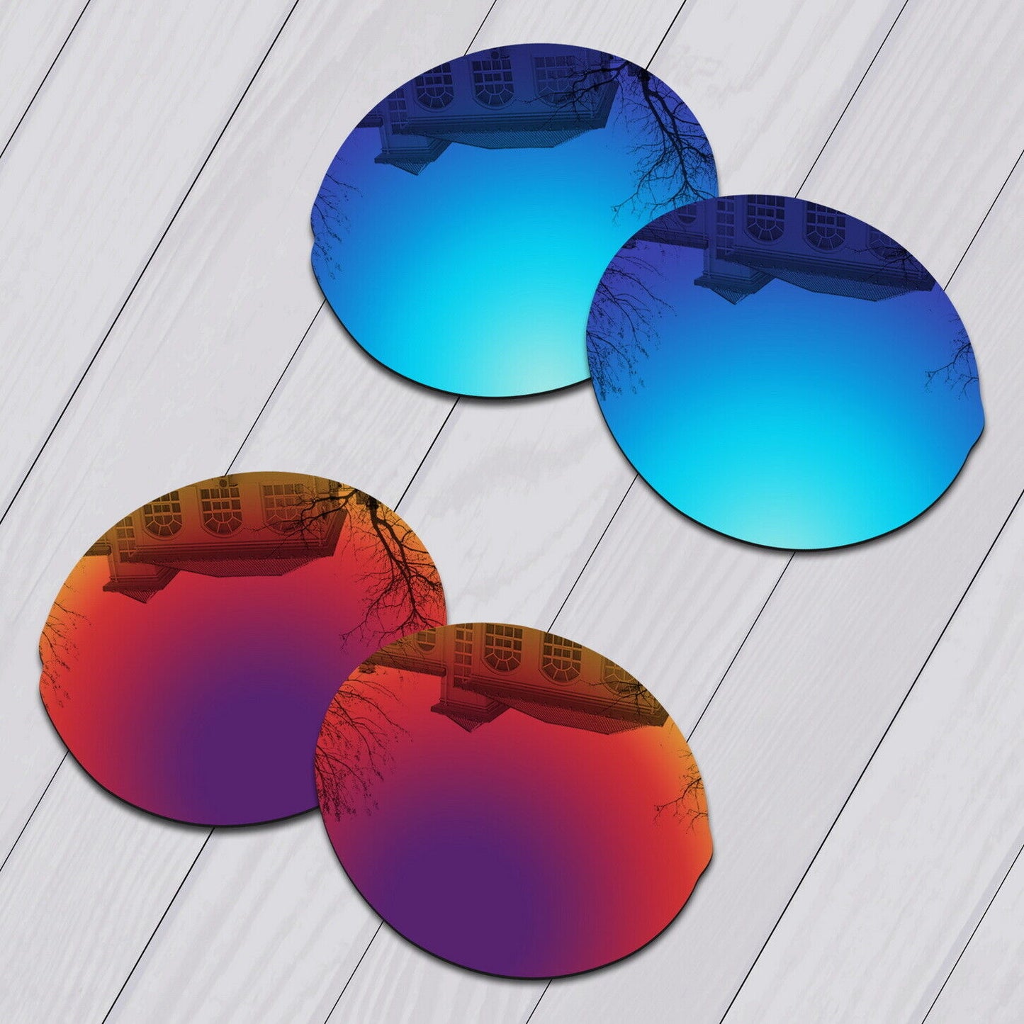 POLARIZED Replacement Lenses & Nose pad For-Oakley Madman OO6019 Anti-Scratch
