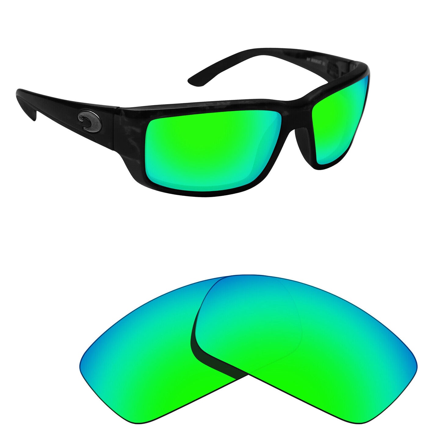 Hawkry Polarized Replacement Lenses for-Costa Fantail Sunglass - Multiple