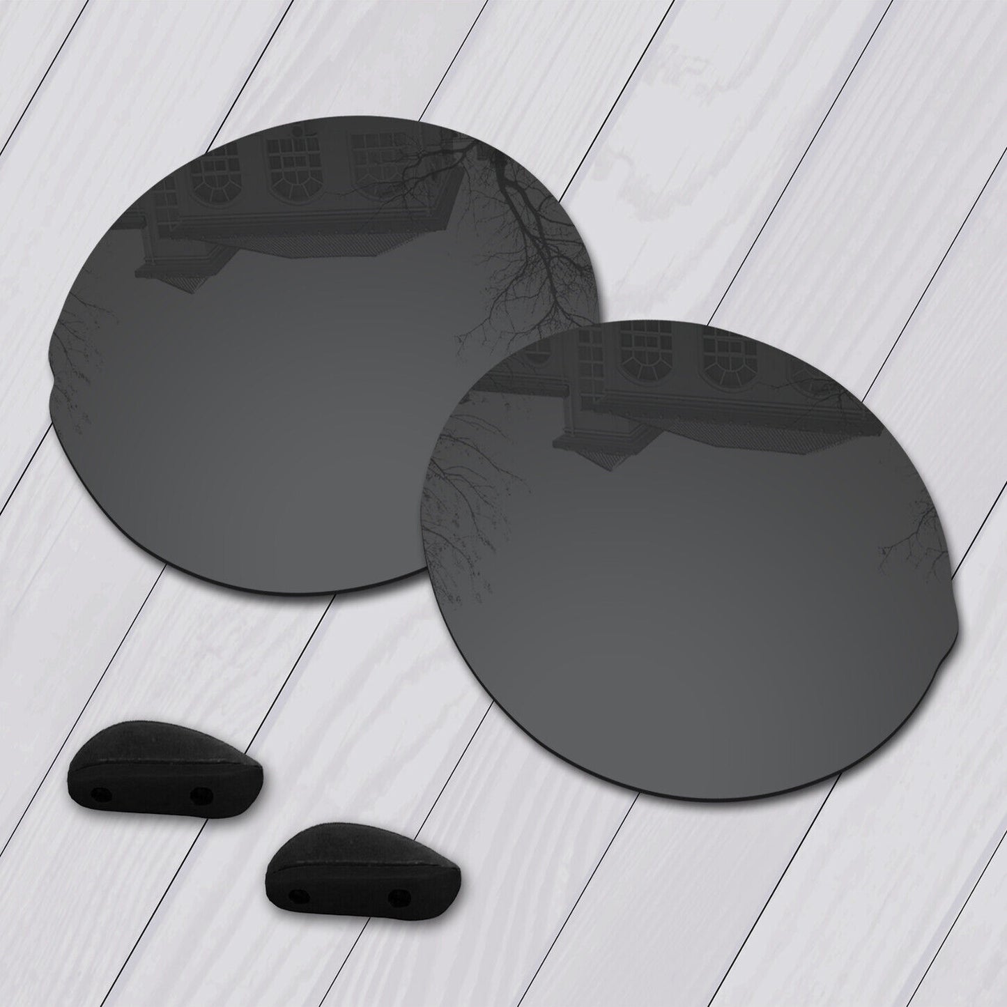 POLARIZED Replacement Lenses & Nose pad For-Oakley Madman OO6019 Anti-Scratch