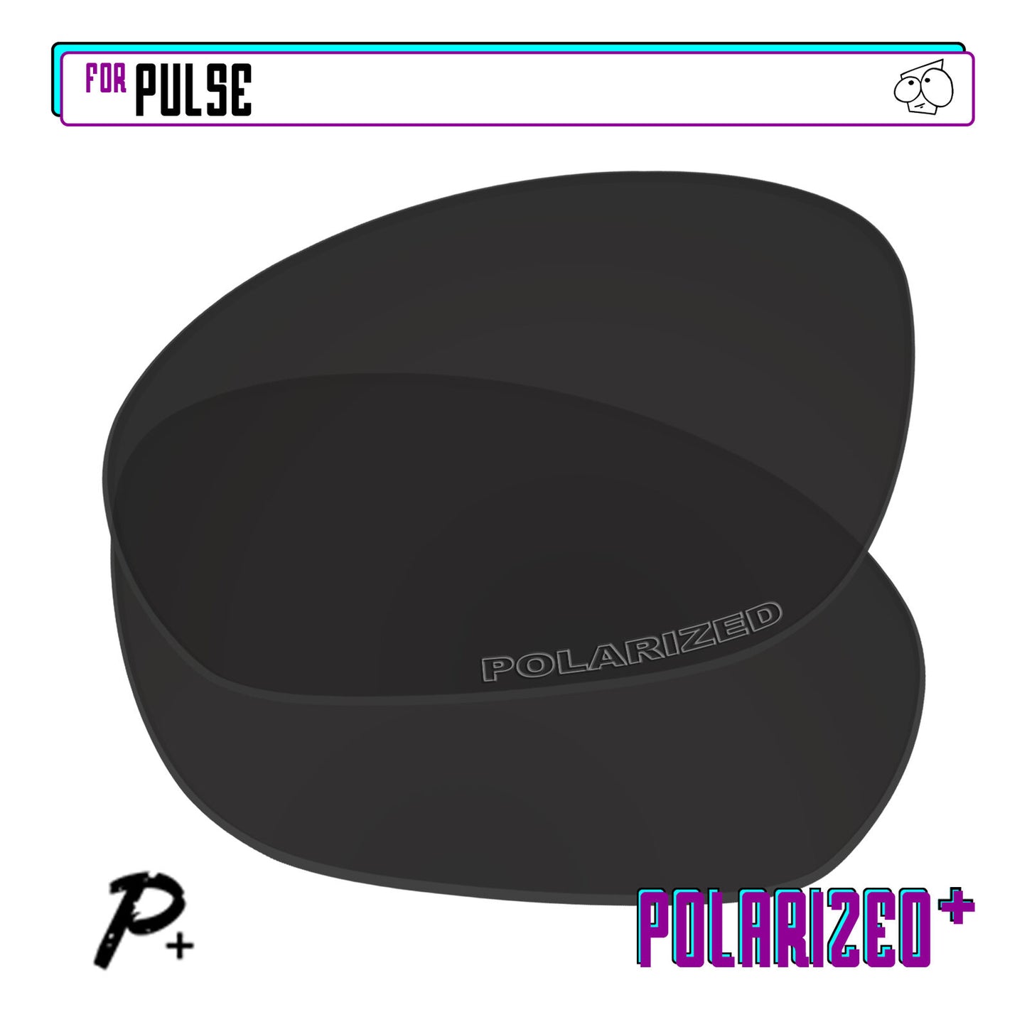 POLARIZED+ Replacement Lens For-Oakley Pulse Sunglass Anti-Scratch