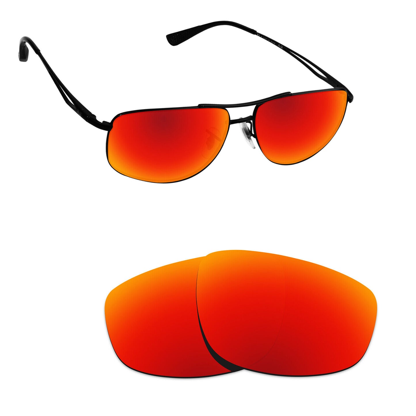 Hawkry Polarized Replacement Lenses for - RayBan-RB3490-59 Sunglass - Multiple