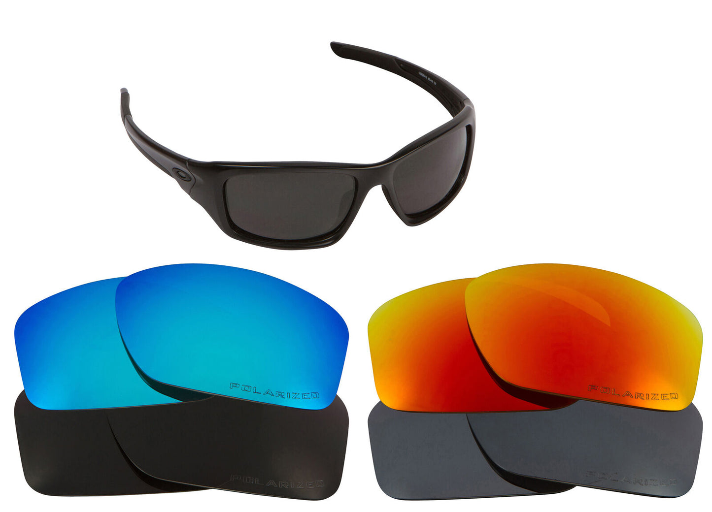 LenSwitch Replacement Lenses for Oakley Valve Sunglasses Multi-Color