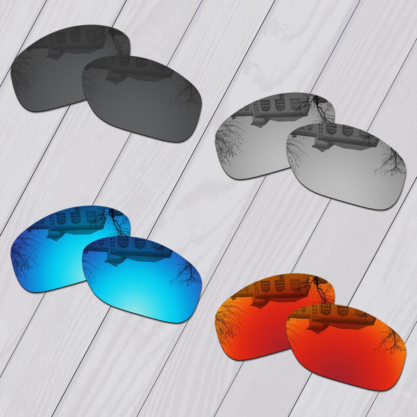 POLARIZED Replacement Lot Lenses For-Oakley Pit Bull OO9127 Anti-Scratch