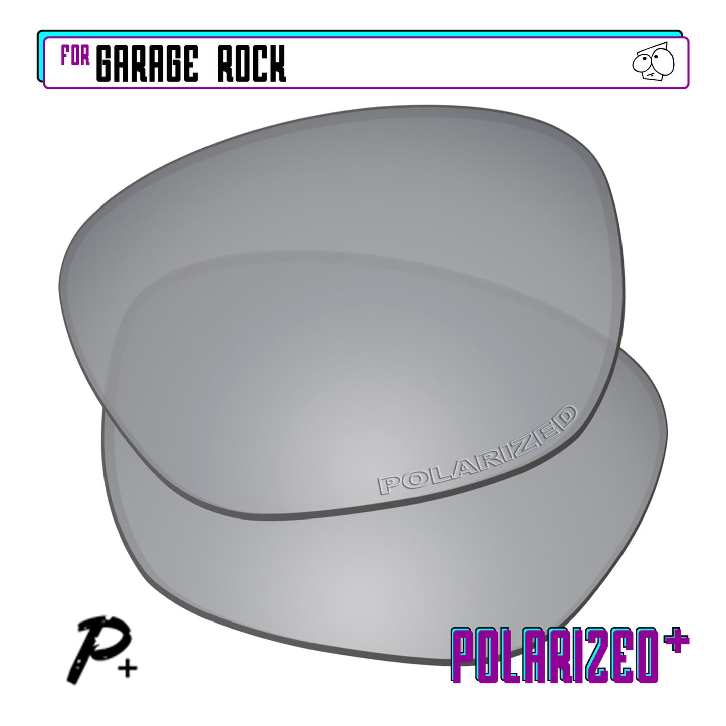POLARIZED+ Replacement Lens For-Oakley Garage Rock Sunglass Anti-Scratch