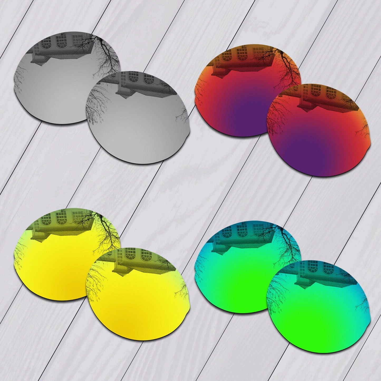 POLARIZED Replacement Lenses & Nose pad For-Oakley Madman OO6019 Anti-Scratch