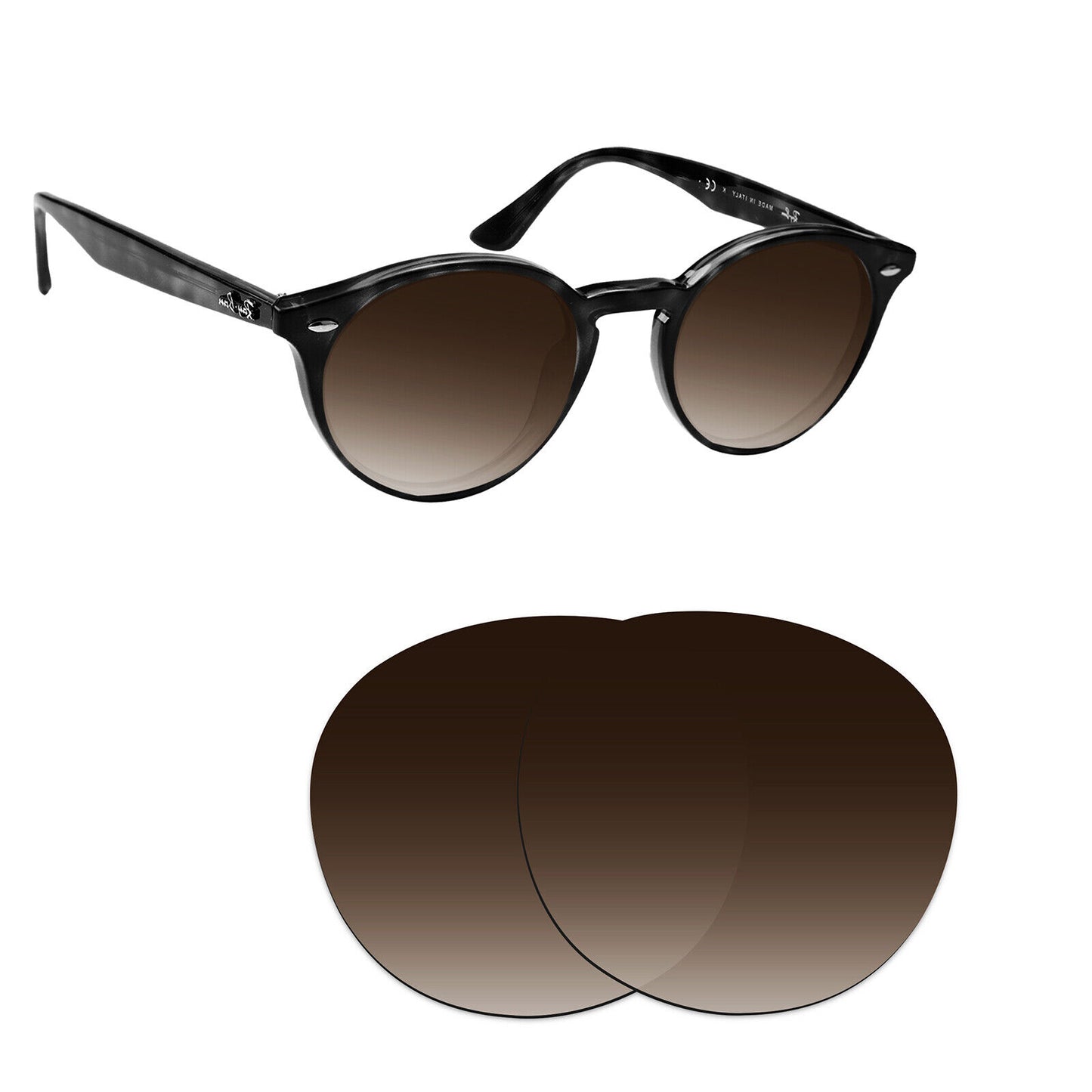 Hawkry Polarized Replacement Lenses for - RayBan-RB2180-49 Sunglass - Multiple