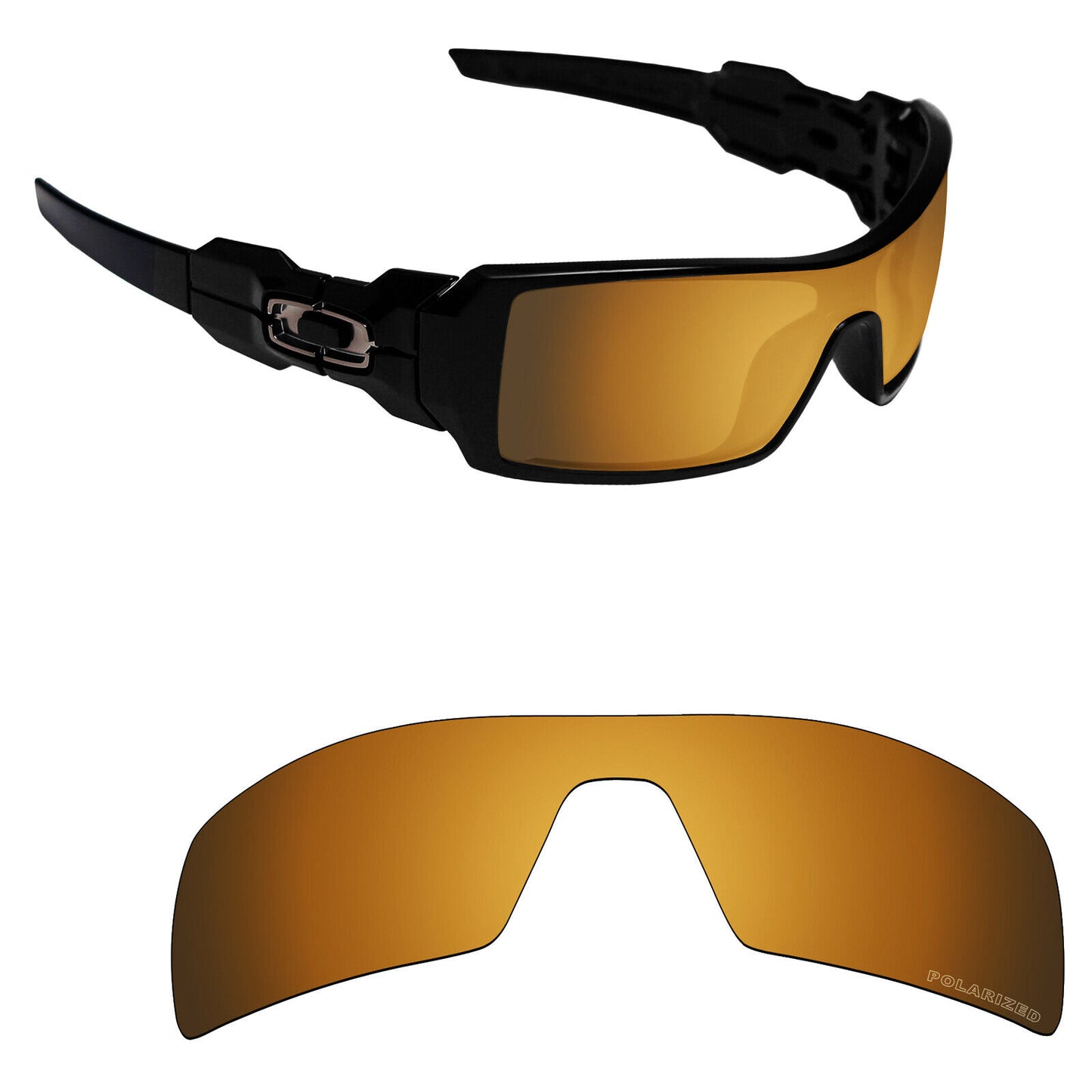 Hawkry Polarized Replacement Lenses for-Oakley Oil Rig Sunglass - Options