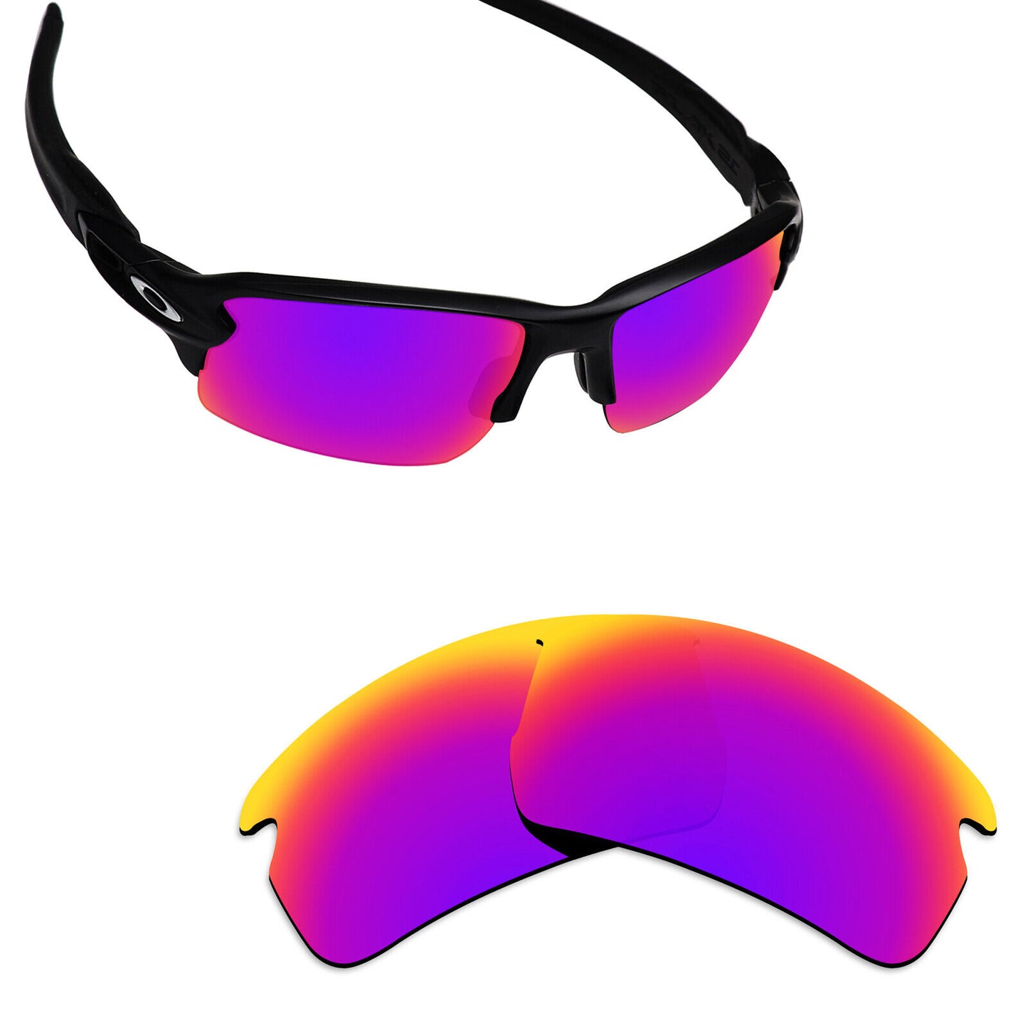 Hawkry Polarized Replacement Lens for-Oakley Flak 2.0 Asian Fit (AF)OO9271-opt