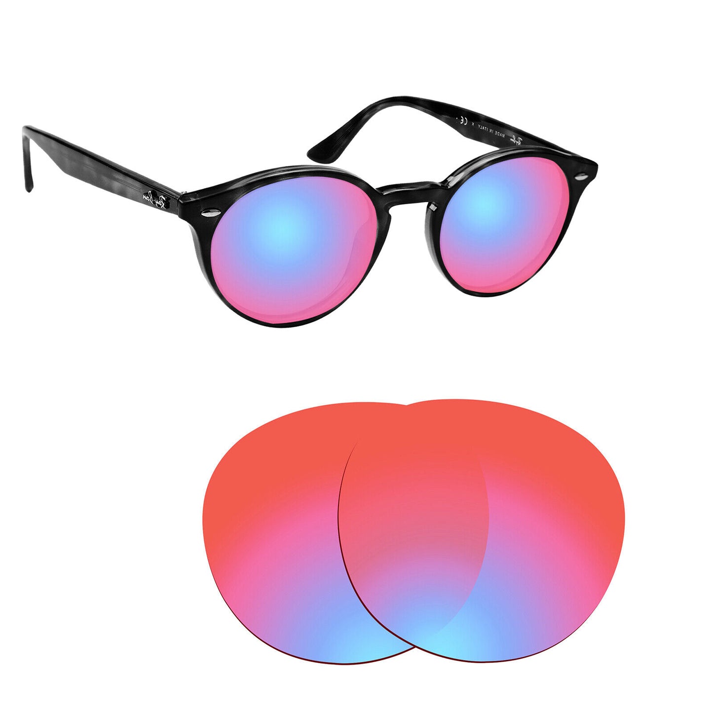 Hawkry Polarized Replacement Lenses for - RayBan-RB2180-49 Sunglass - Multiple