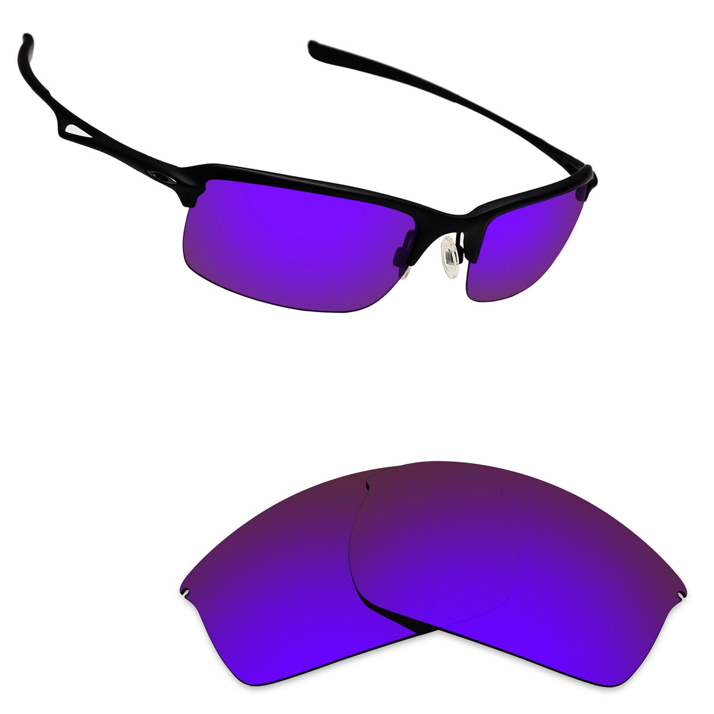 Hawkry Polarized Replacement Lenses for-Oakley Wiretap Sunglass - Multiple