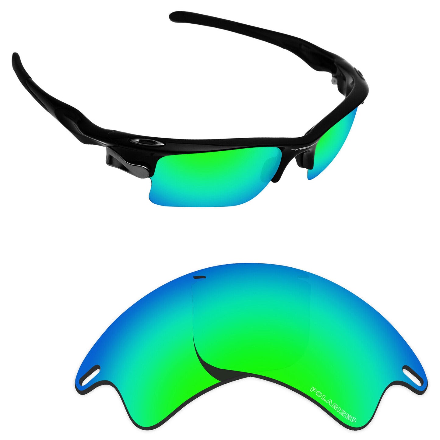 Hawkry Polarized Replacement Lens for-Oakley Fast Jacket XL OO9156 - Options