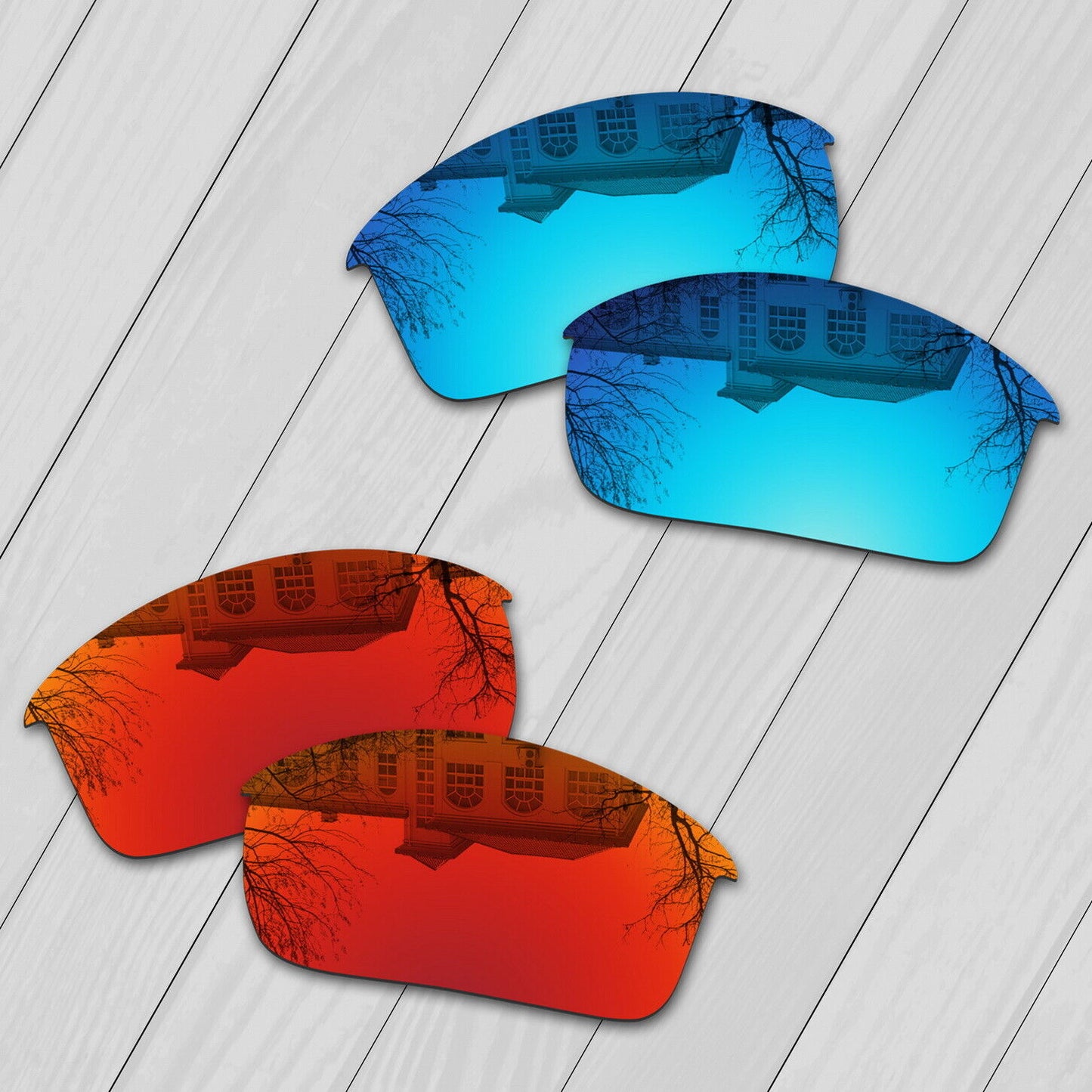 POLARIZED Replacement Lenses For-Oakley Flak Jacket Sunglass Anti-Scratch