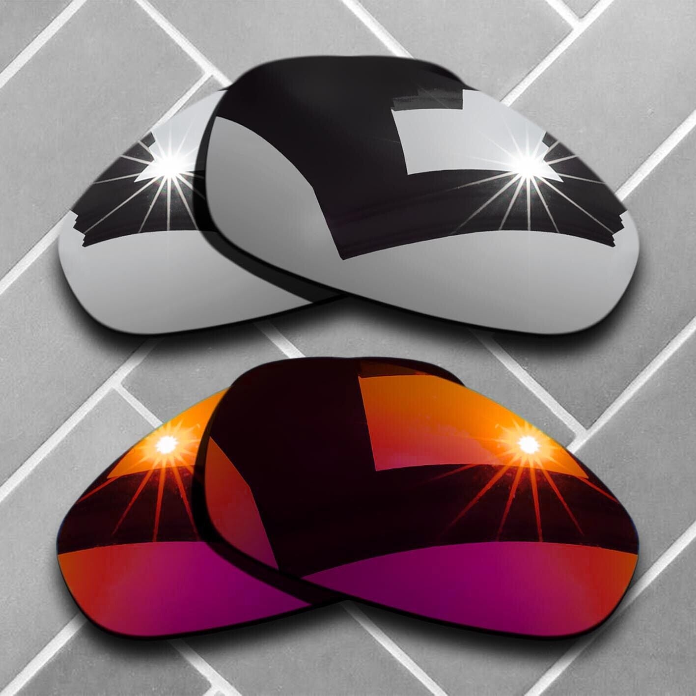 Replacement Rubber Kit Polarized Lenses for-Oakley Juliet Sunglass Choices US