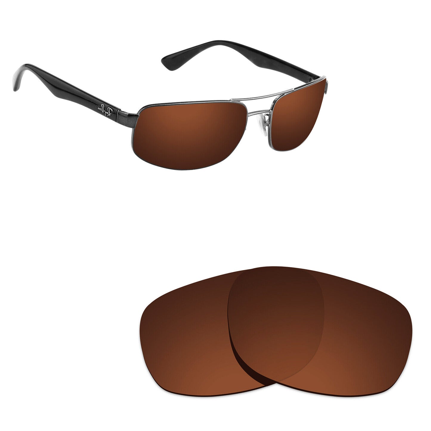 Hawkry Polarized Replacement Lenses for - RayBan-RB3445-61 Sunglass - Multiple