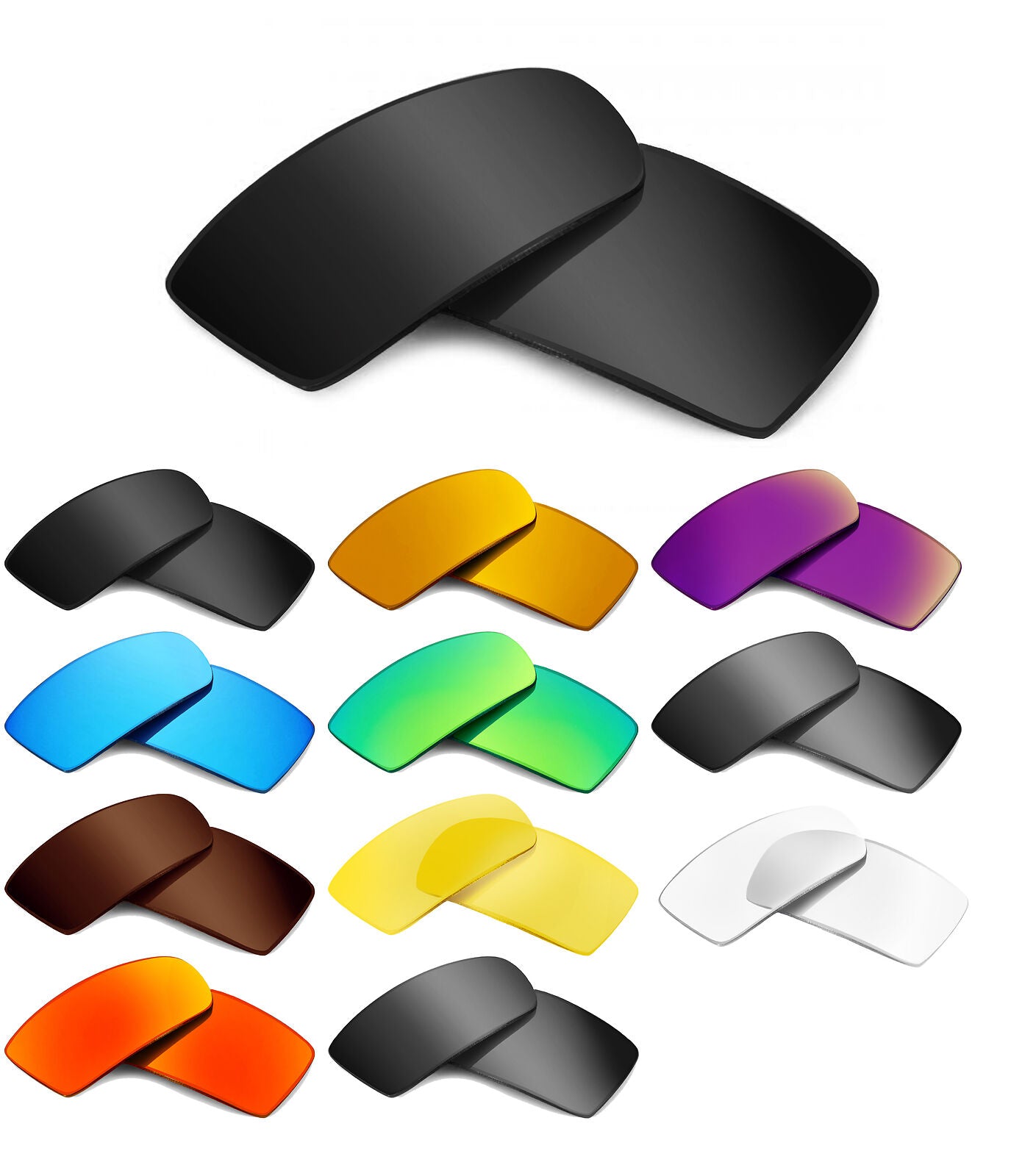 LenSwitch Replacement Lenses for Oakley Canteen 2014 Sunglasses Multi-Color