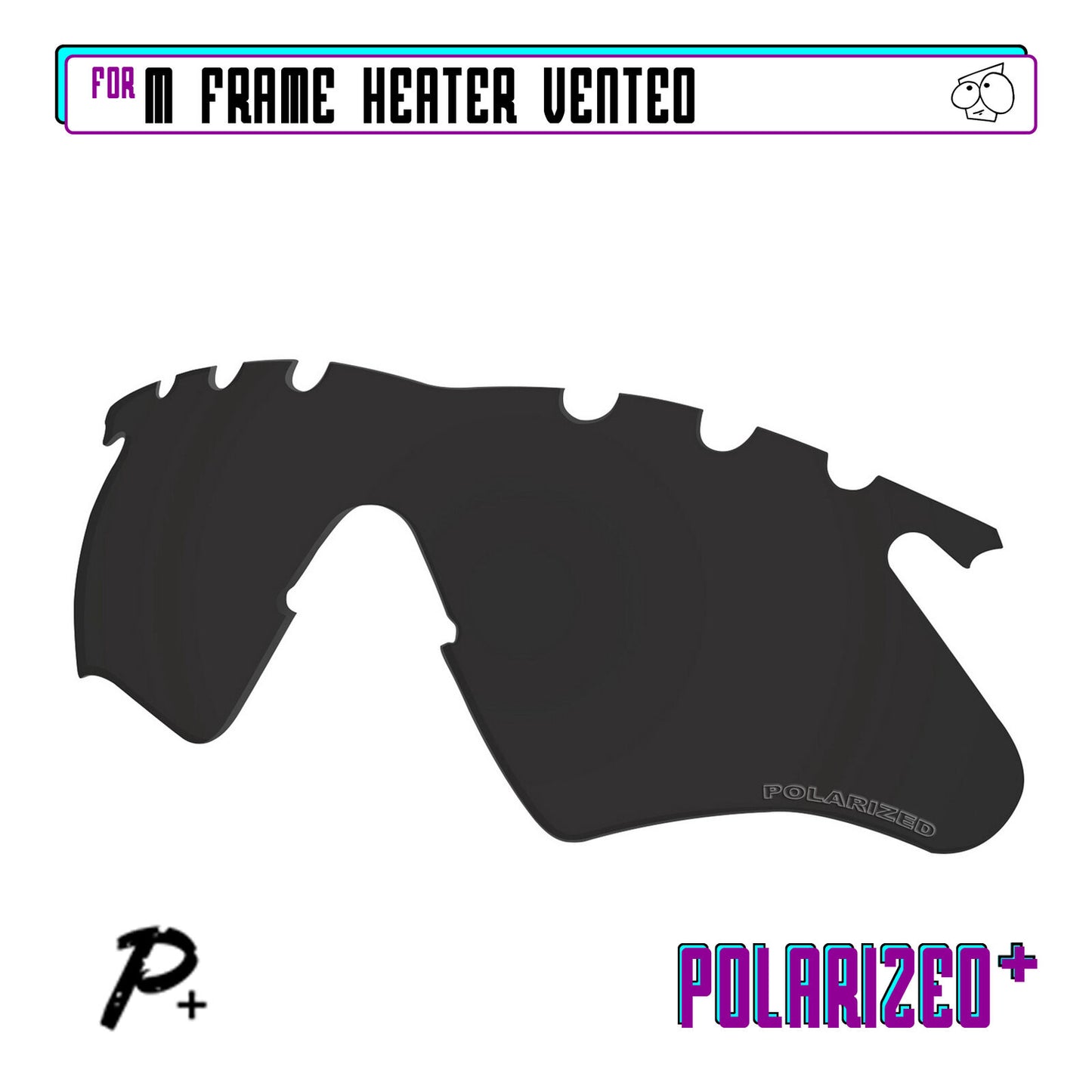 POLARIZED Replacement Lenses For-Oakley M Frame Heater Vented Anti-Scratch