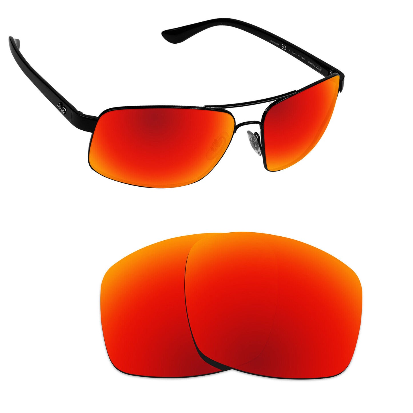 Hawkry Polarized Replacement Lenses for - RayBan-RB3604-62 Sunglass - Multiple