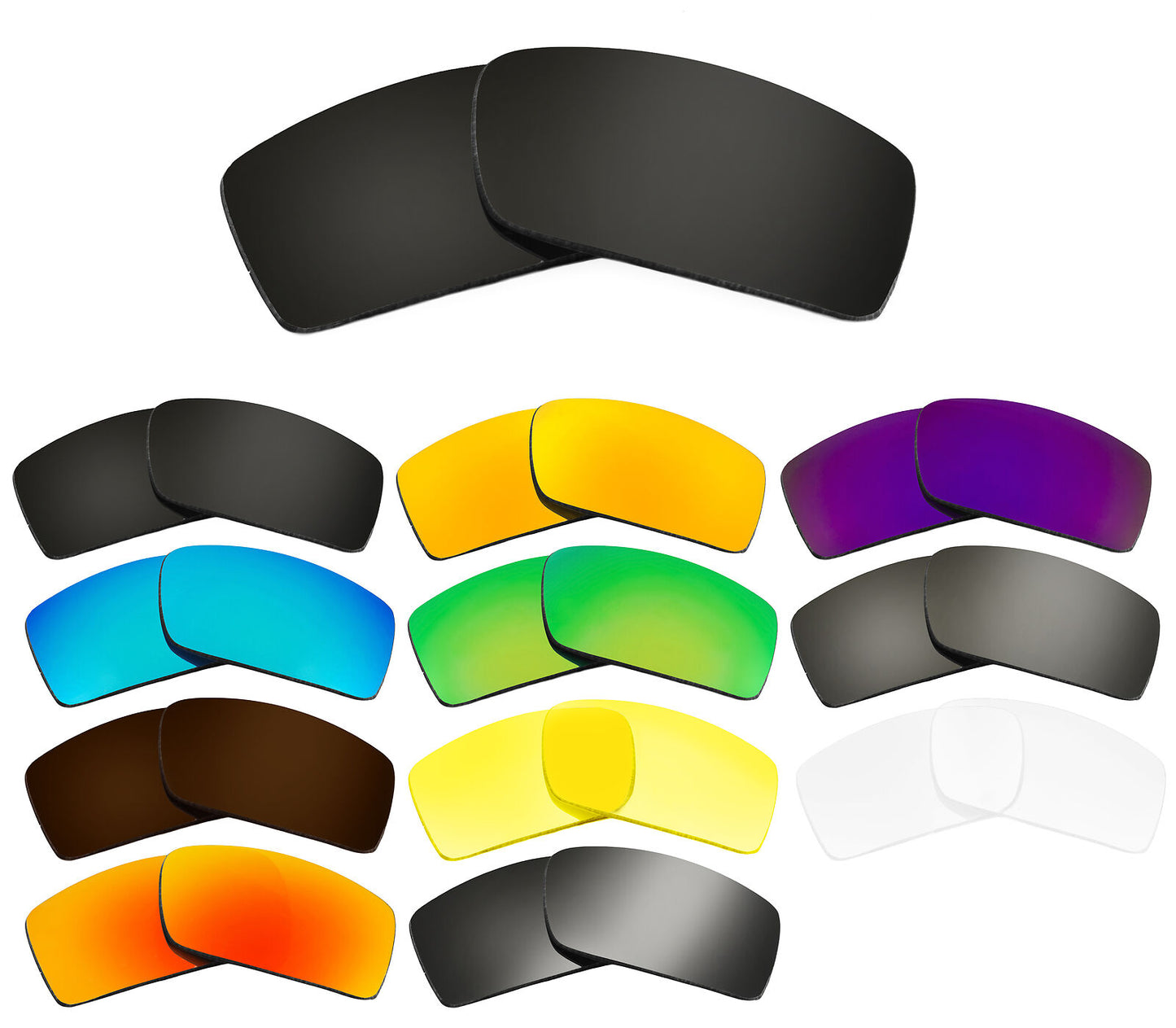 LenSwitch Replacement Lenses for Oakley Gascan Sunglasses Multi-Color
