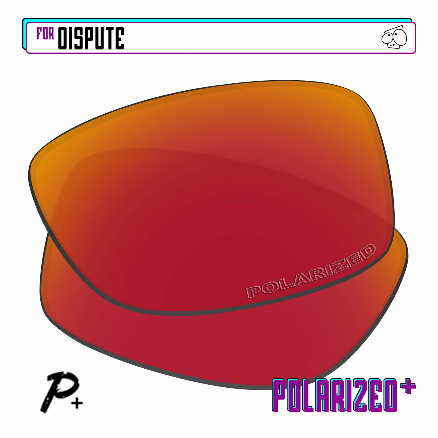 POLARIZED+ Replacement Lens For-Oakley Dispute Sunglass Anti-Scratch