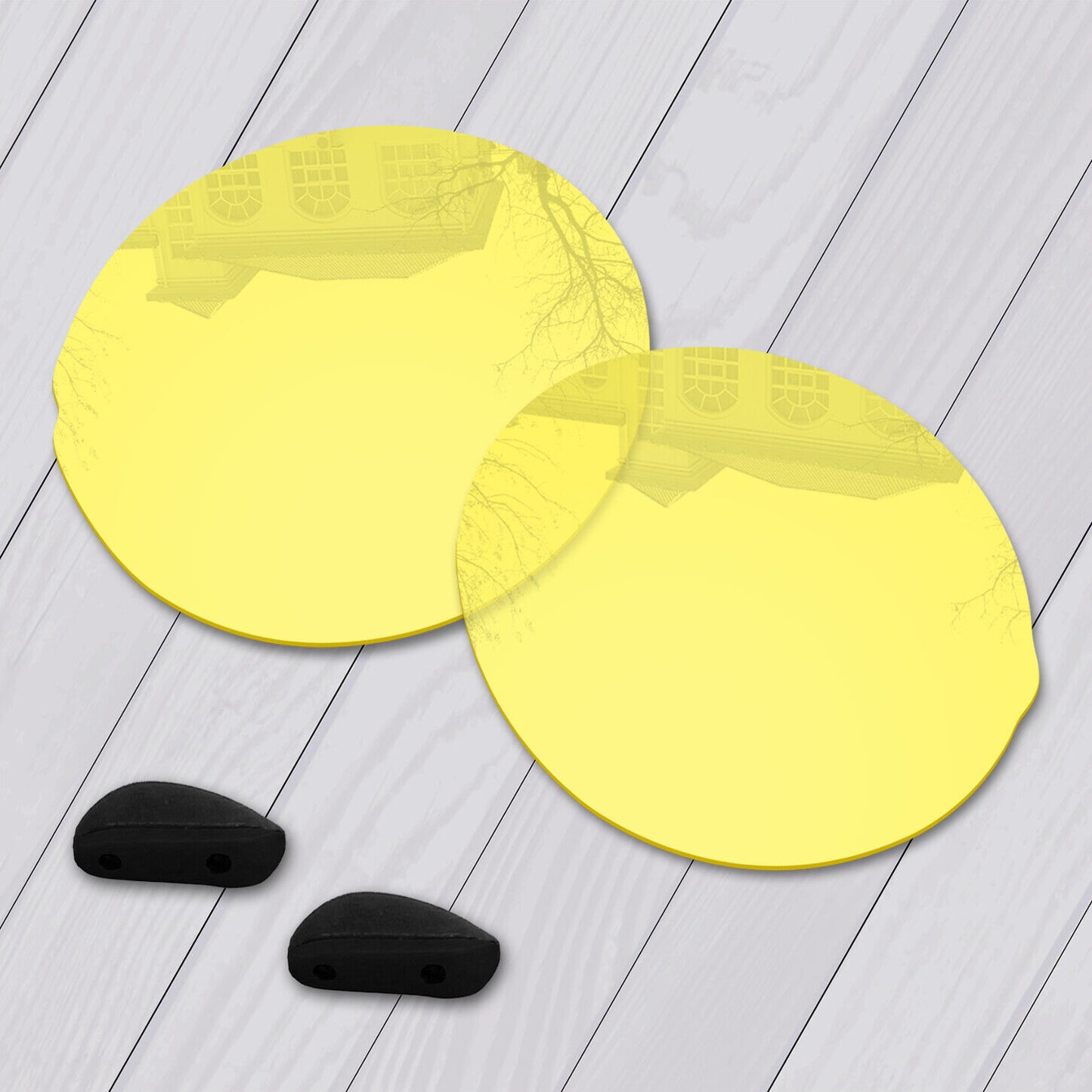 POLARIZED Replacement Lenses & Nose pad For-Oakley Madman OO6019 Anti-Scratch