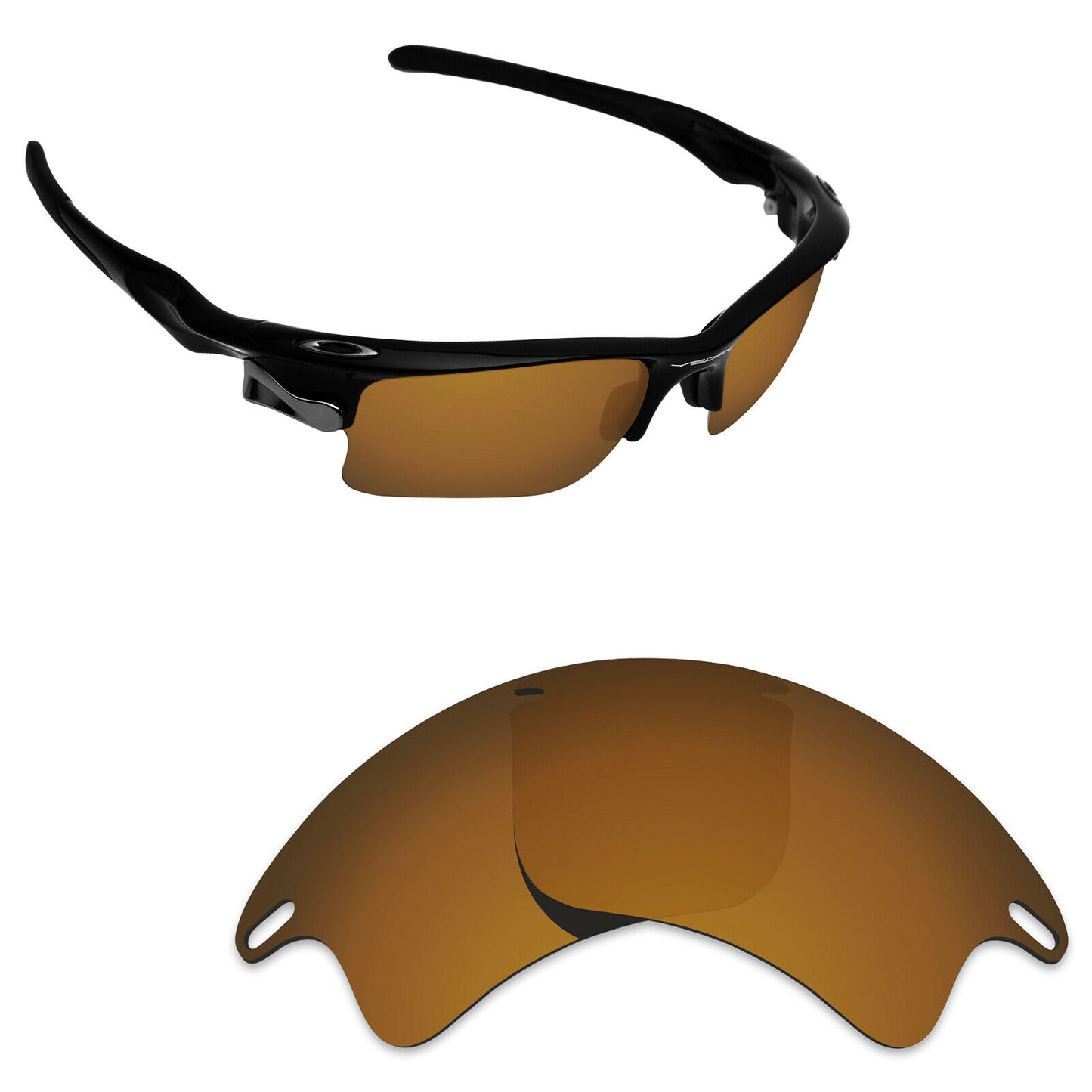 Hawkry Polarized Replacement Lens for-Oakley Fast Jacket XL OO9156 - Options