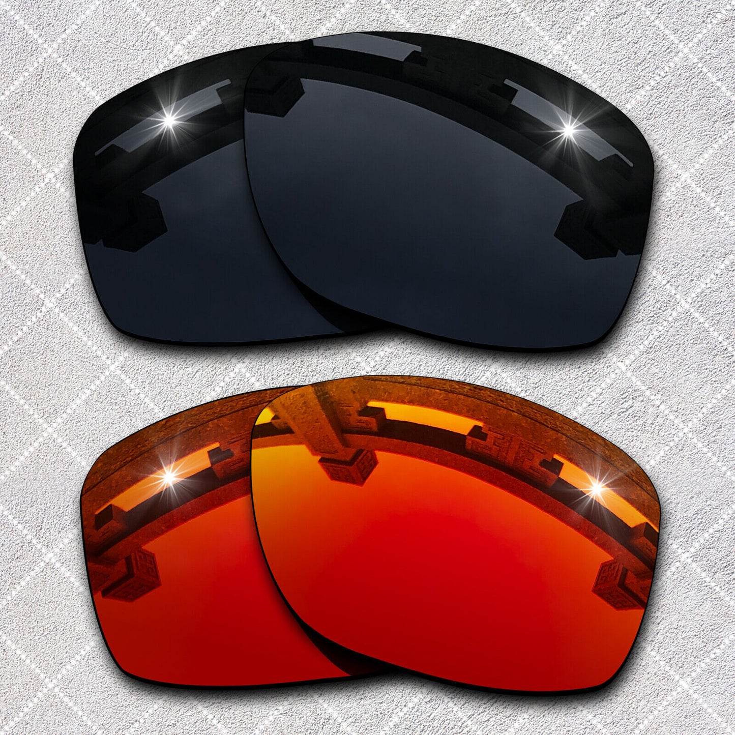 HeyRay Replacement Lenses for Pit Bull Asian Fit OO9161 Sunglasses Polarized-Opt