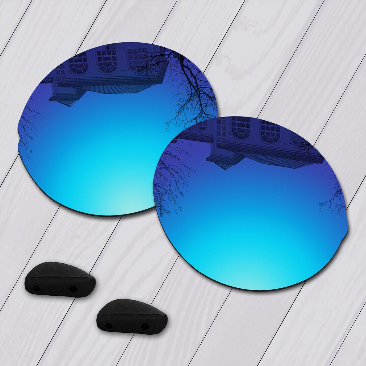 POLARIZED Replacement Lenses & Nose pad For-Oakley Madman OO6019 Anti-Scratch