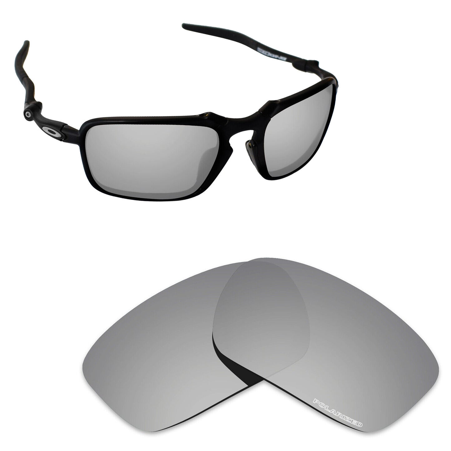 Hawkry Polarized Replacement Lenses for-Oakley Badman OO6020 Sunglass - Multiple