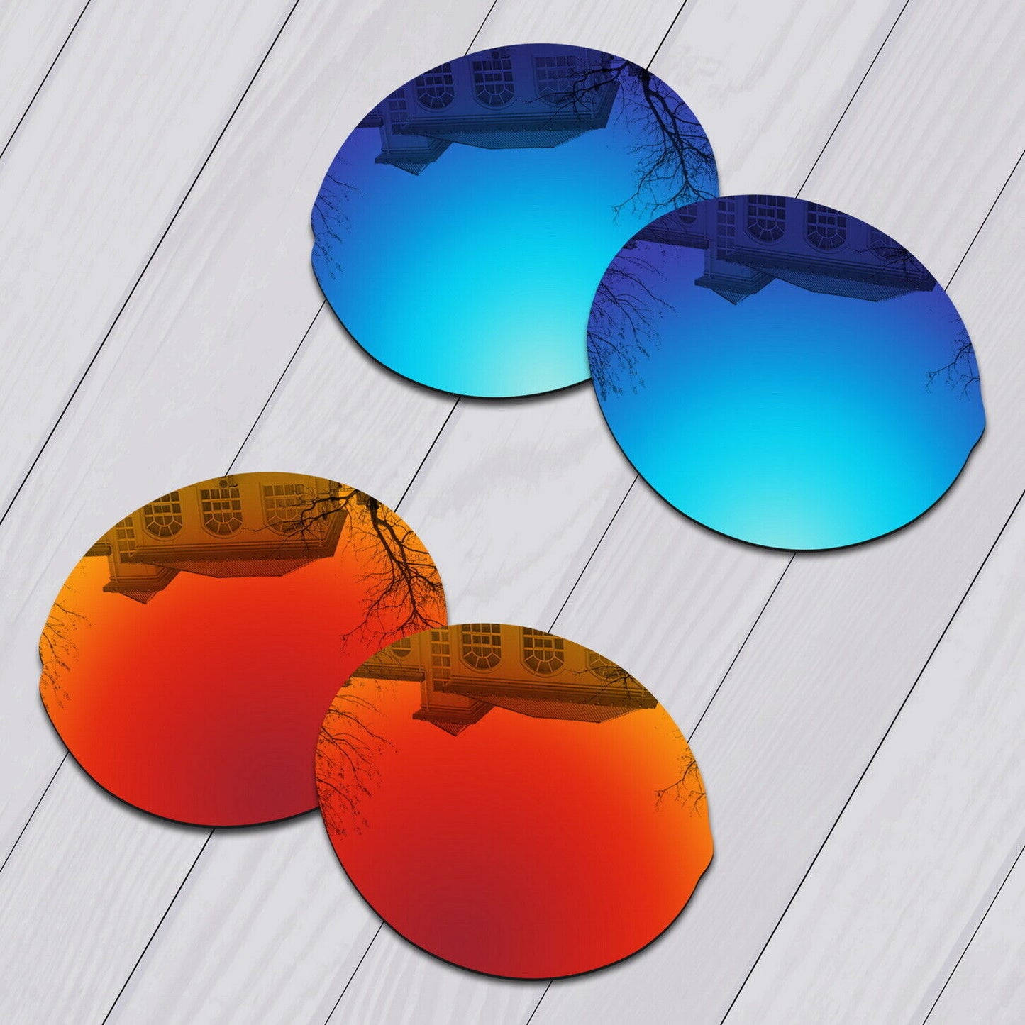 POLARIZED Replacement Lenses & Nose pad For-Oakley Madman OO6019 Anti-Scratch