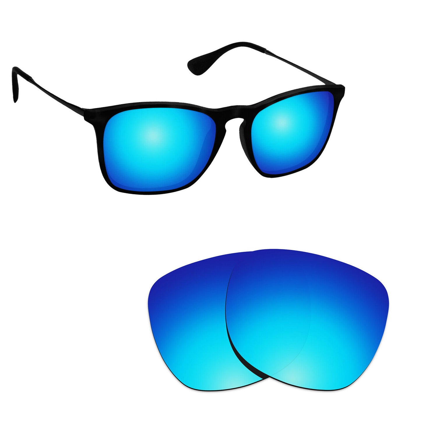 Hawkry Polarized Replacement Lenses for - RayBan-RB4187-54 Sunglass - Multiple