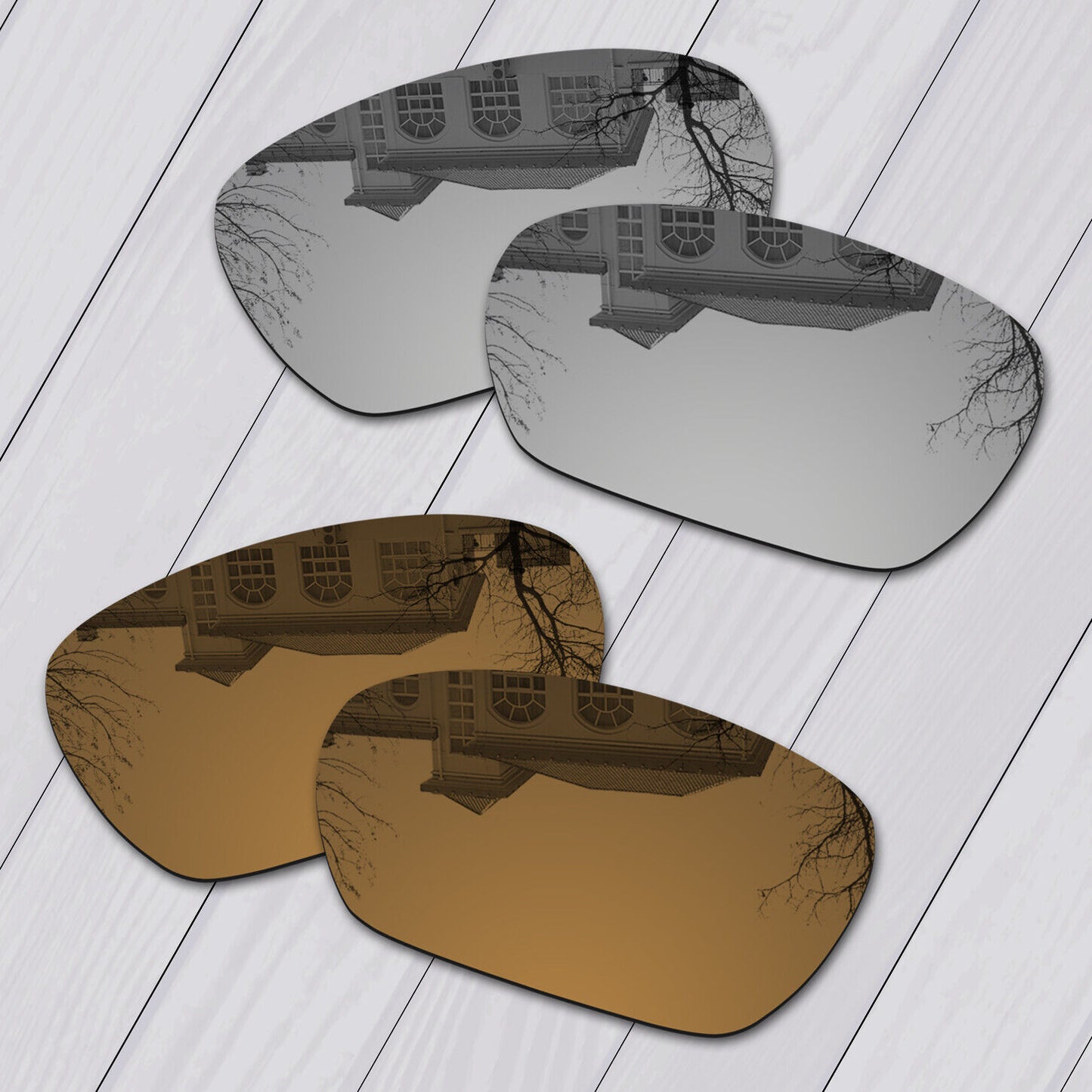 POLARIZED Replacement Lenses & Nose Pad For-Oakley Inmate Sunglass Anti-Scratch