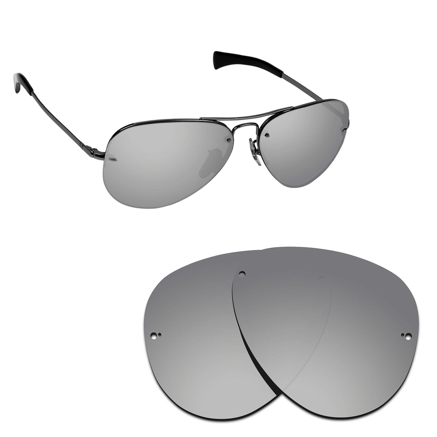 Hawkry Polarized Replacement Lenses for - RayBan-RB3449-59 Sunglass - Multiple