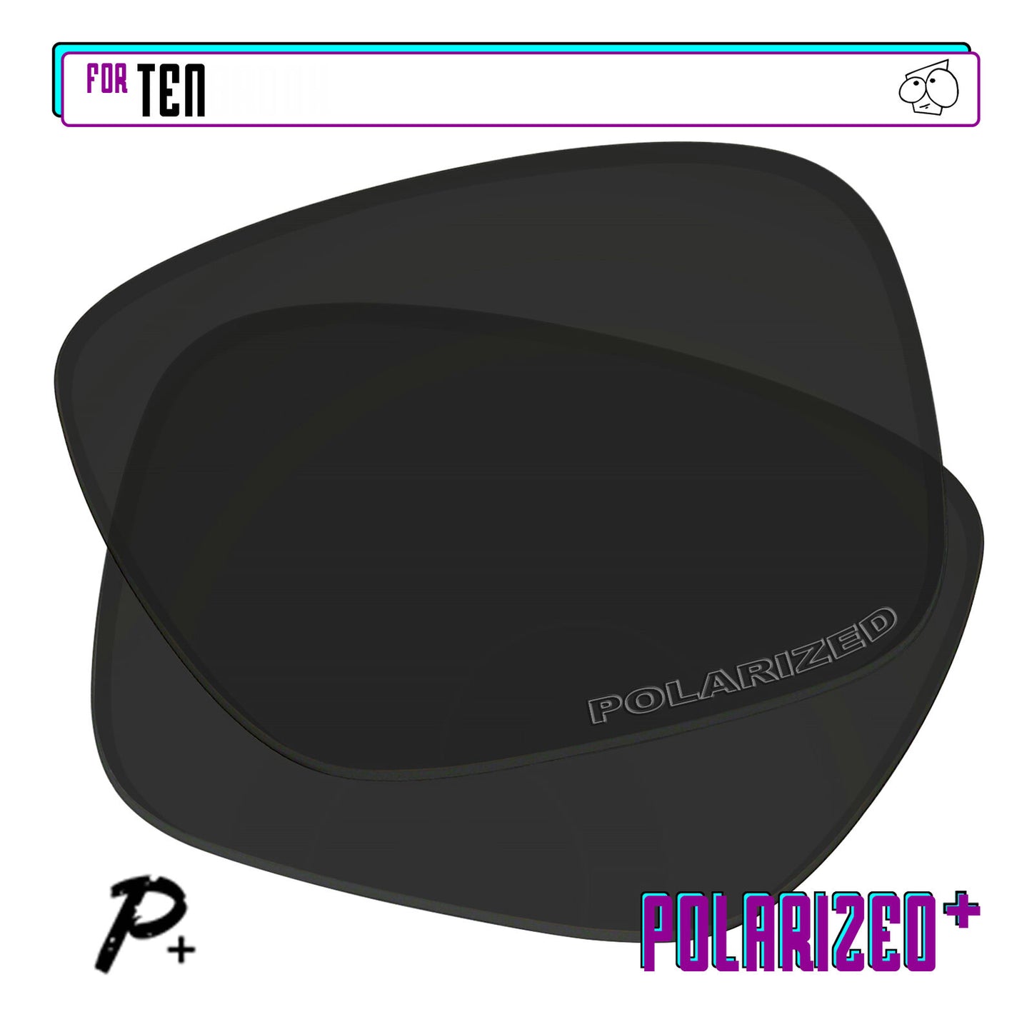 POLARIZED+ Replacement Lens For-Oakley Ten Sunglass Anti-Scratch