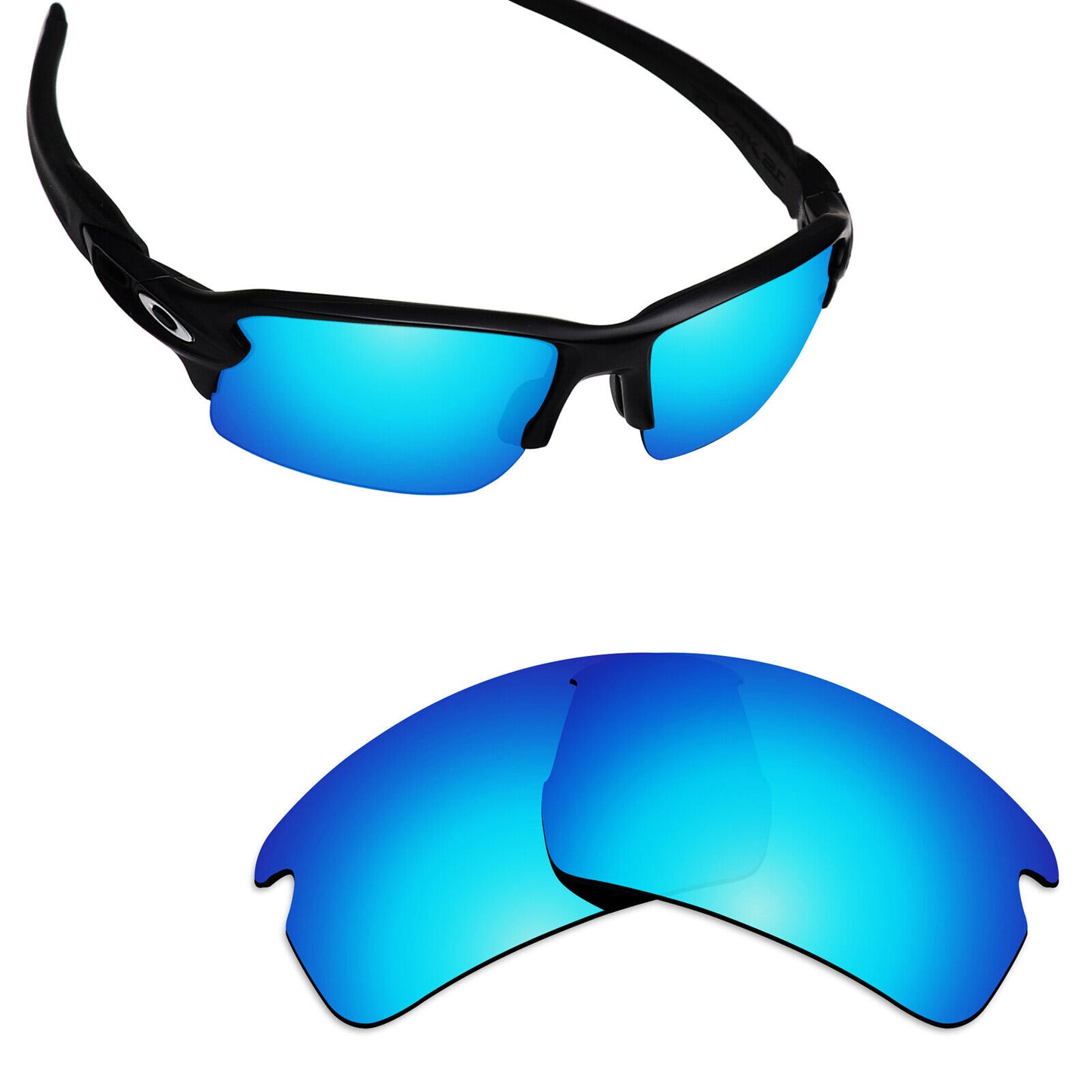 Hawkry Polarized Replacement Lens for-Oakley Flak 2.0 Asian Fit (AF)OO9271-opt