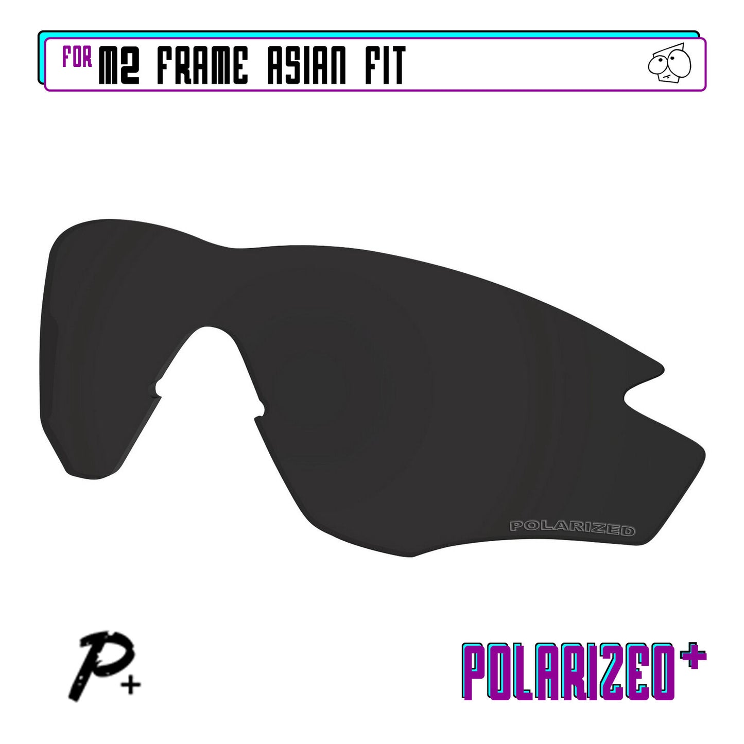 POLARIZED+ Replacement Lens For-Oakley M2 Frame Asian Fit Sunglass Anti-Scratch
