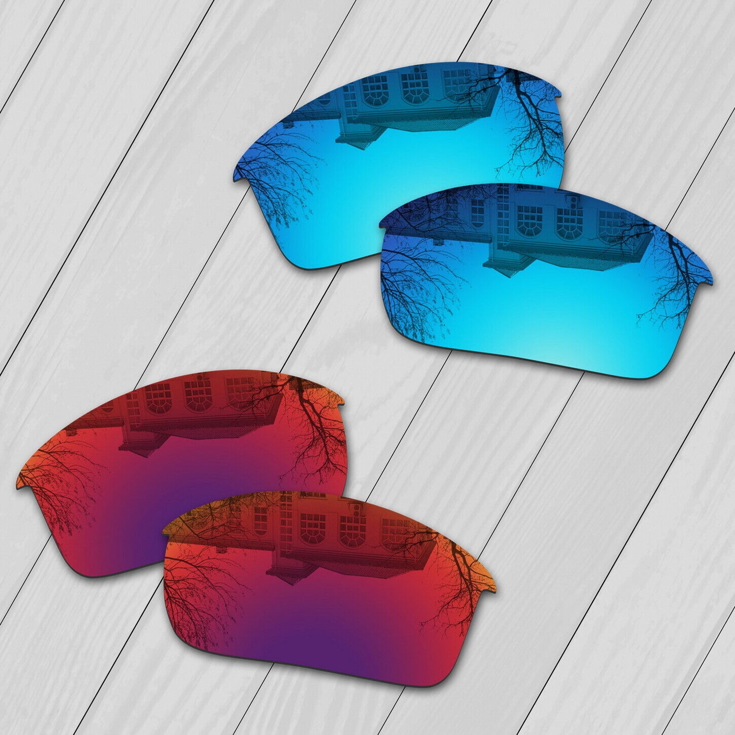 POLARIZED Replacement Lenses For-Oakley Flak Jacket Sunglass Anti-Scratch