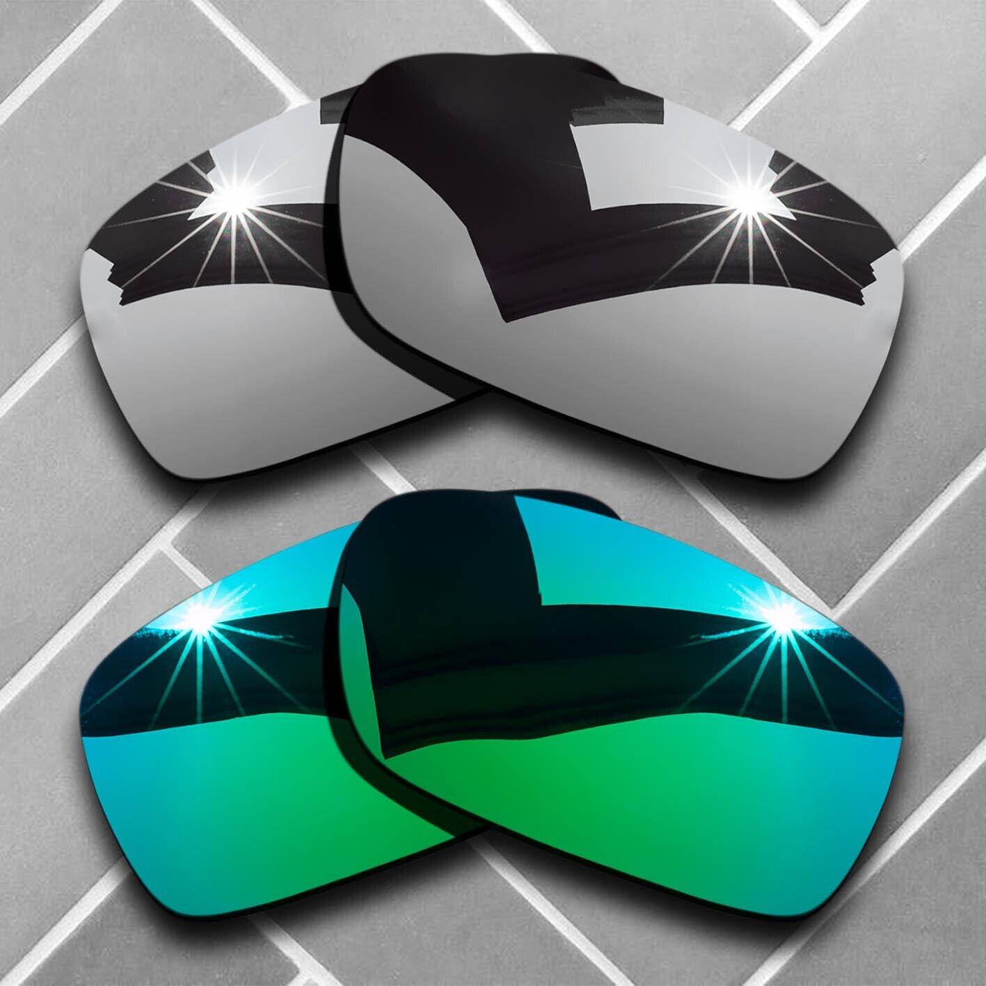 Polarized Anti-Scratch Replacement Lenses for-Oakley Crankcase Sunglass Choices