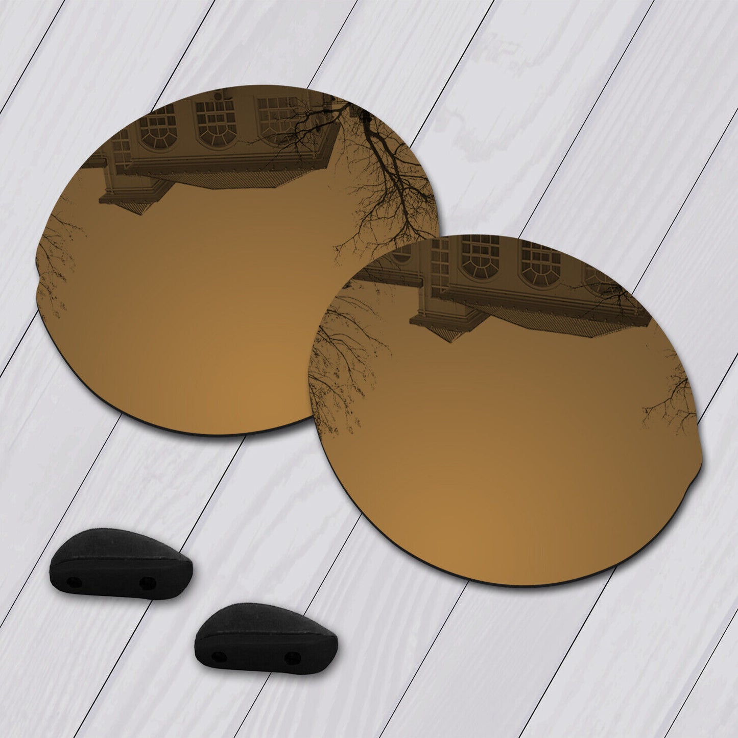 POLARIZED Replacement Lenses & Nose pad For-Oakley Madman OO6019 Anti-Scratch