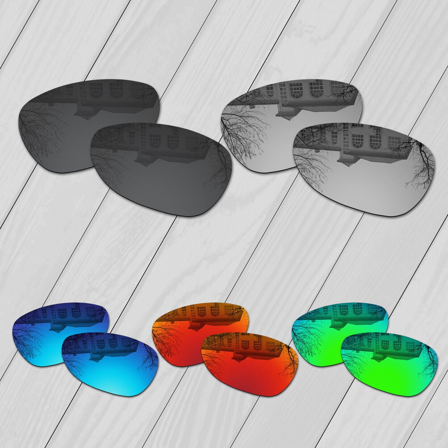 POLARIZED Replacement Lenses & Nosepad For-Oakley Felon Sunglasses Anti-Scratch