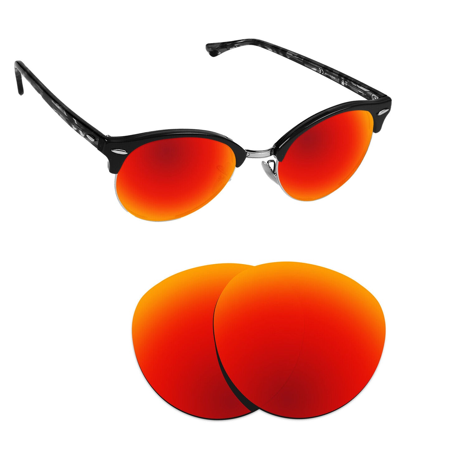 Hawkry Polarized Replacement Lenses for - RayBan-RB4246-51 Sunglass - Multiple