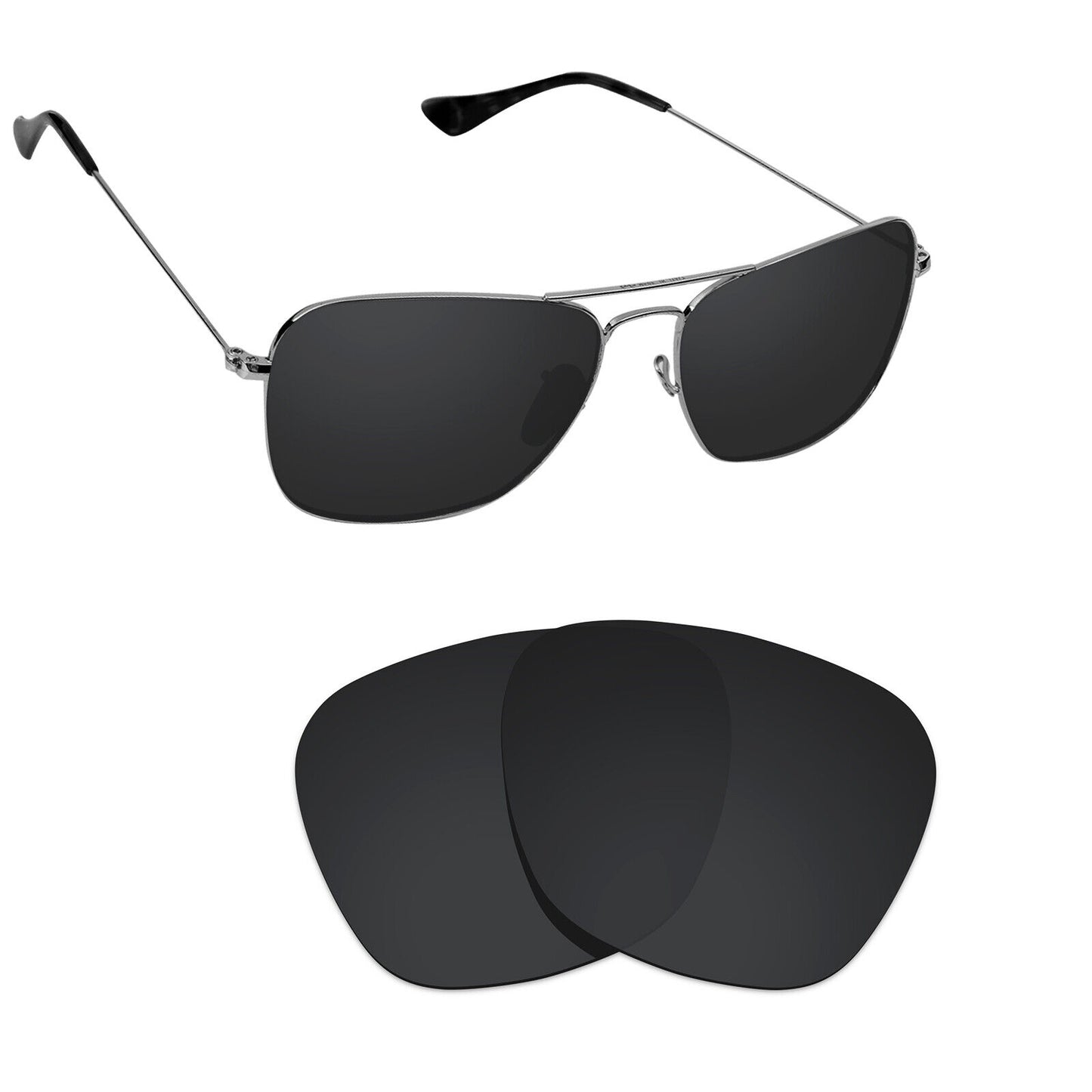 Hawkry Polarized Replacement Lenses for - RayBan-RB3136-58 Sunglass - Multiple