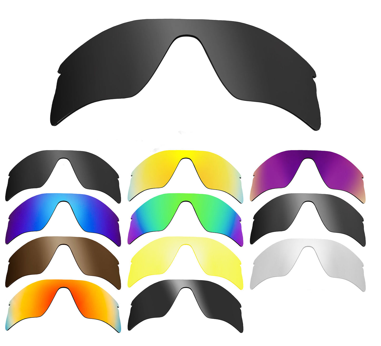LenSwitch Replacement Lenses for Oakley Radar Range Sunglasses Multi-Color
